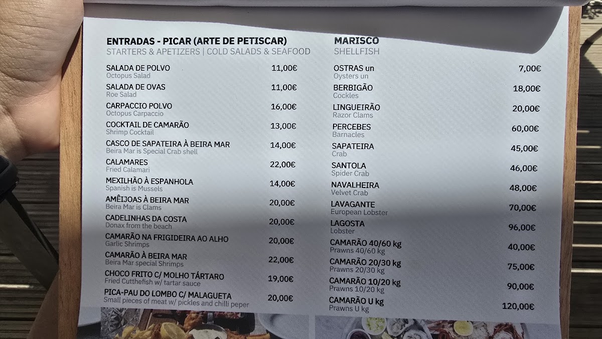 Menu Restaurante Beira Mar-1